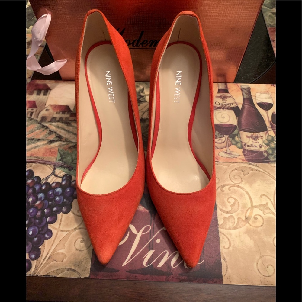 Nine West red pumps